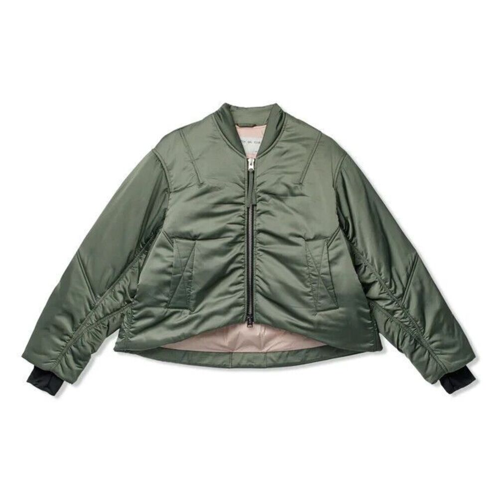Shoreditch Ski Club Women's Sofie Bomber Jacket Size XS Steel Green MSRP $695